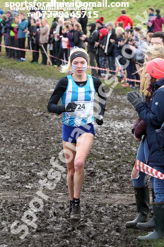Womens long race  2020 BUCS Cross Country Champs., Edinburgh.  Photo: David T. Hewitson/Sports for All Pics